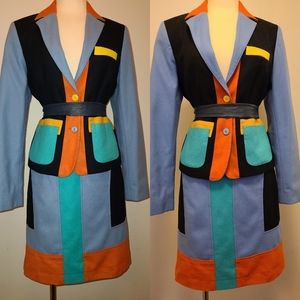 Colorblock Suit